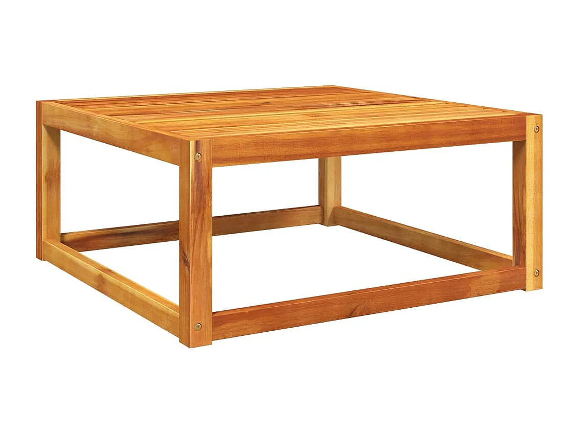 Table de jardin 65x65x29 cm bois massif d'acacia