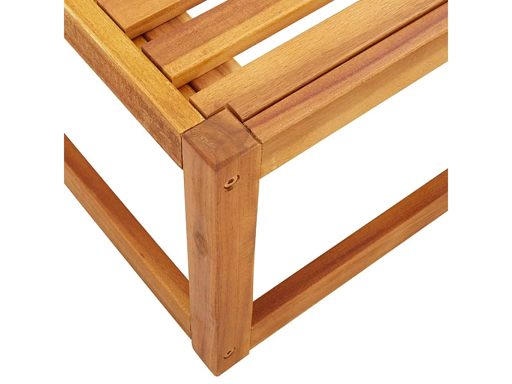 Table de jardin 65x65x29 cm bois massif d'acacia