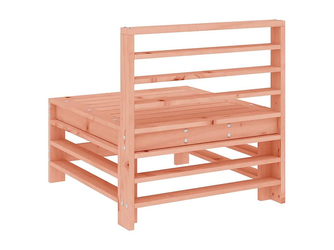 Divani Centrali da Giardino 2 pz in Legno Massello di Douglas