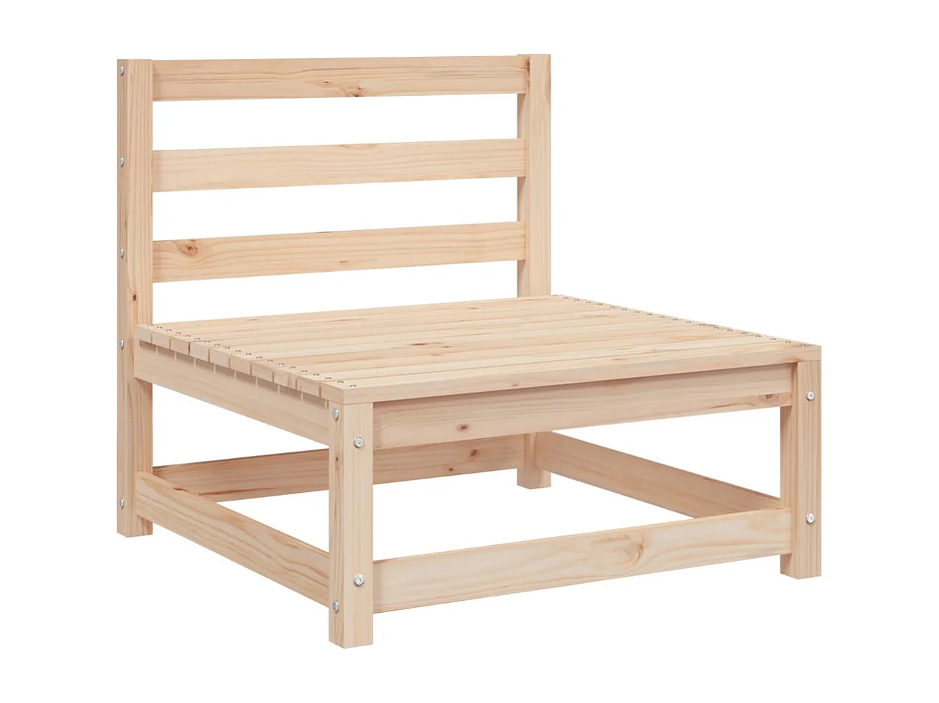 Canapé de jardin sans accoudoirs 70x70x67 cm bois de pin massif