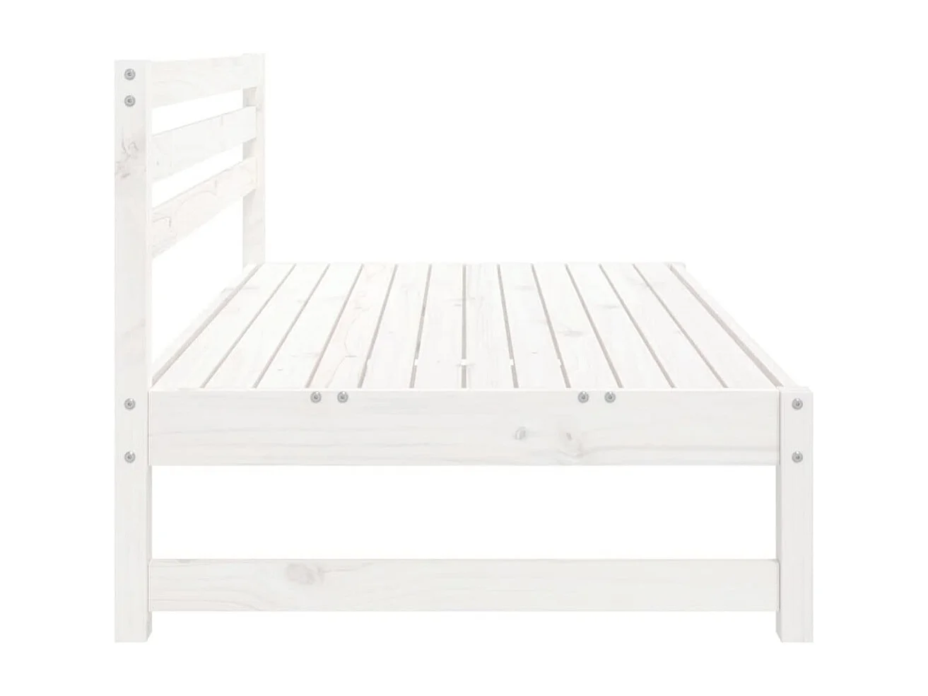 Tuinmiddenbank 120x80 cm massief grenenhout wit