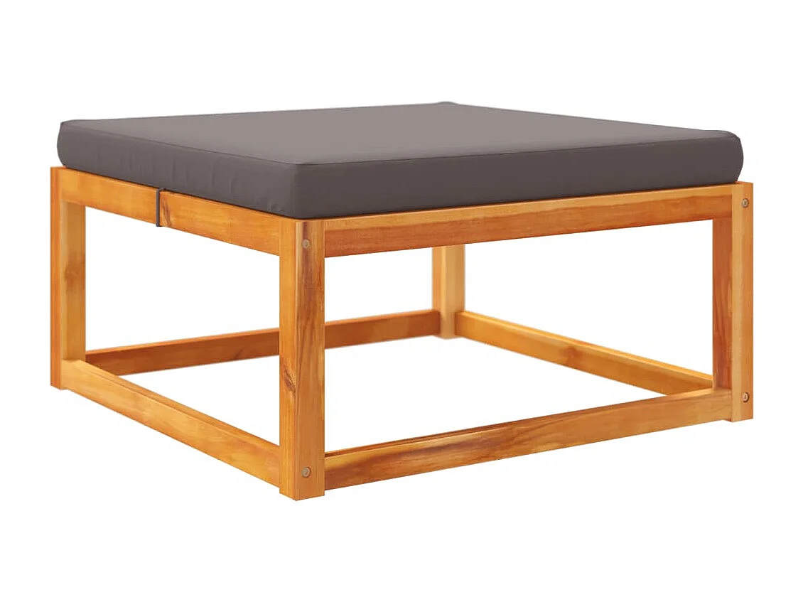 Ensemble de canapés de jardin 5 pièces avec coussins en bois d'acacia et corde