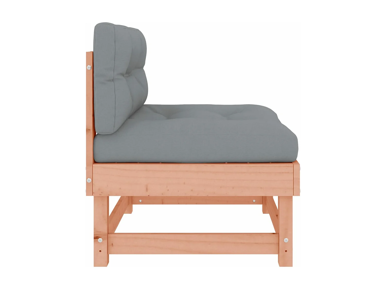 Mittelsofa mit Kissen Massivholz Douglasie