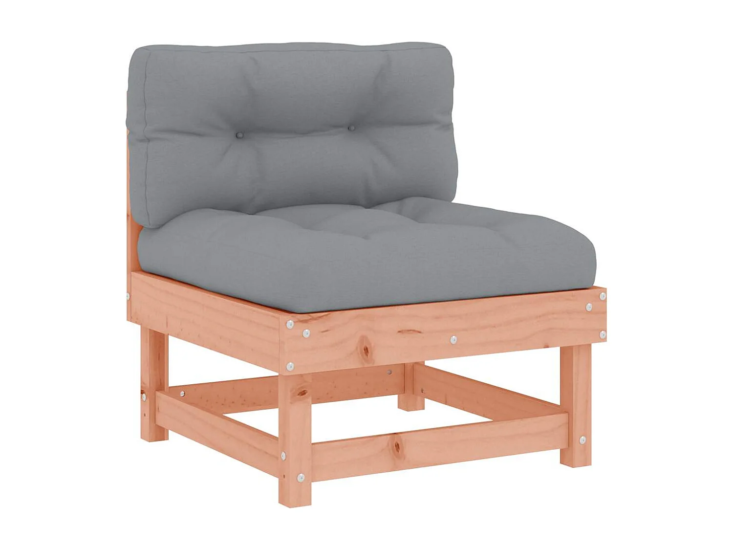 Mittelsofa mit Kissen Massivholz Douglasie