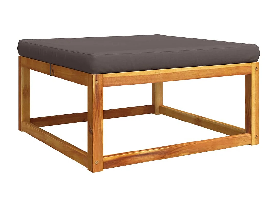 Ensemble de canapés de jardin 11 pièces avec coussins en bois d'acacia et corde