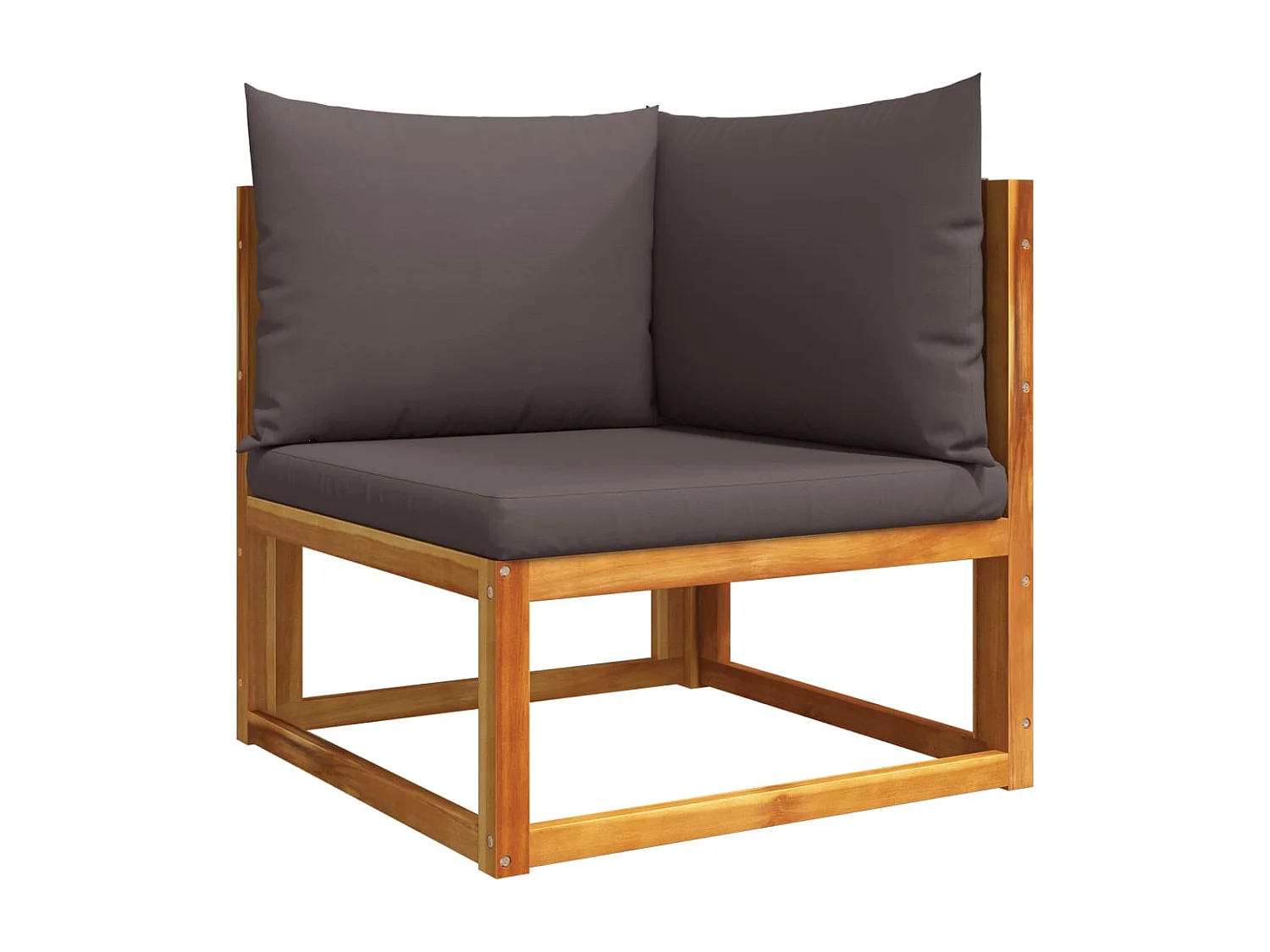 Ensemble de canapés de jardin 11 pièces avec coussins en bois d'acacia et corde