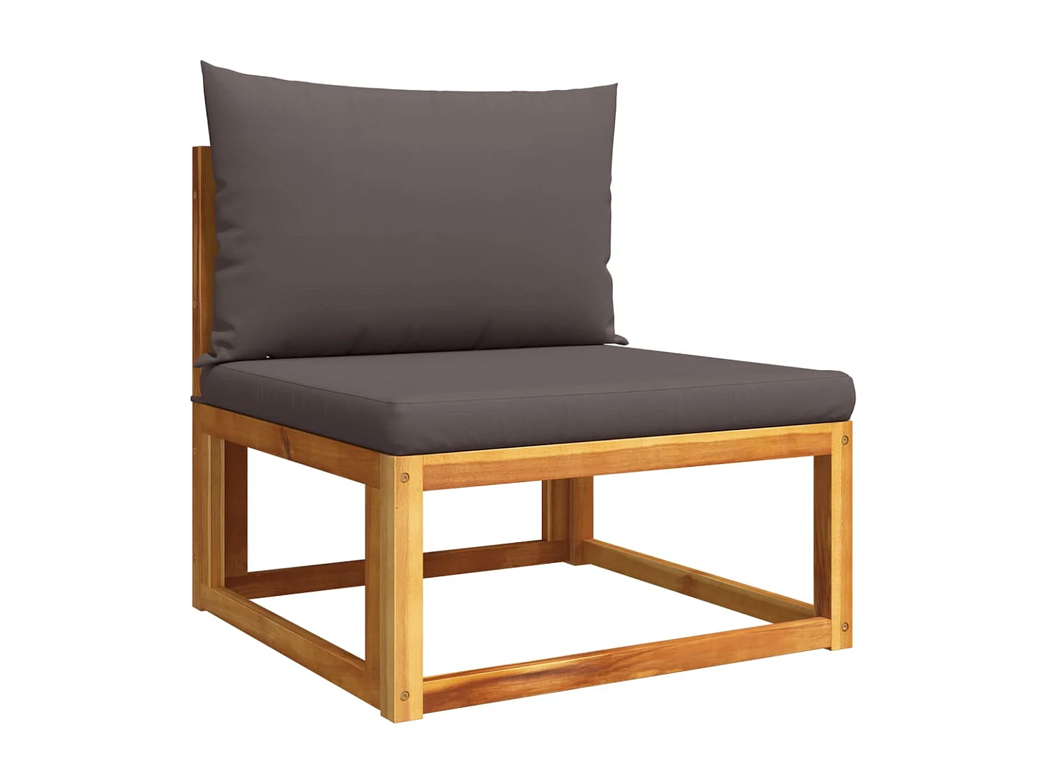 Ensemble de canapés de jardin 11 pièces avec coussins en bois d'acacia et corde