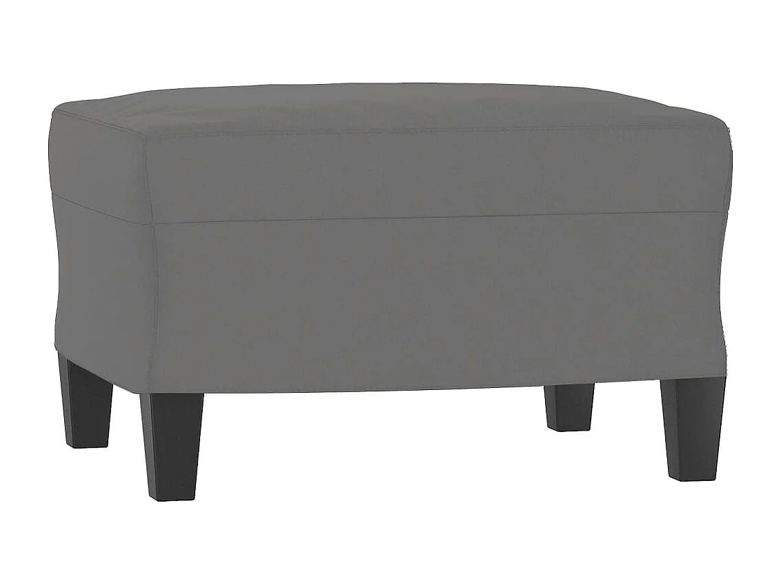 Ensemble de canapés 3 pcs coussins Gris foncé Tissu microfibre