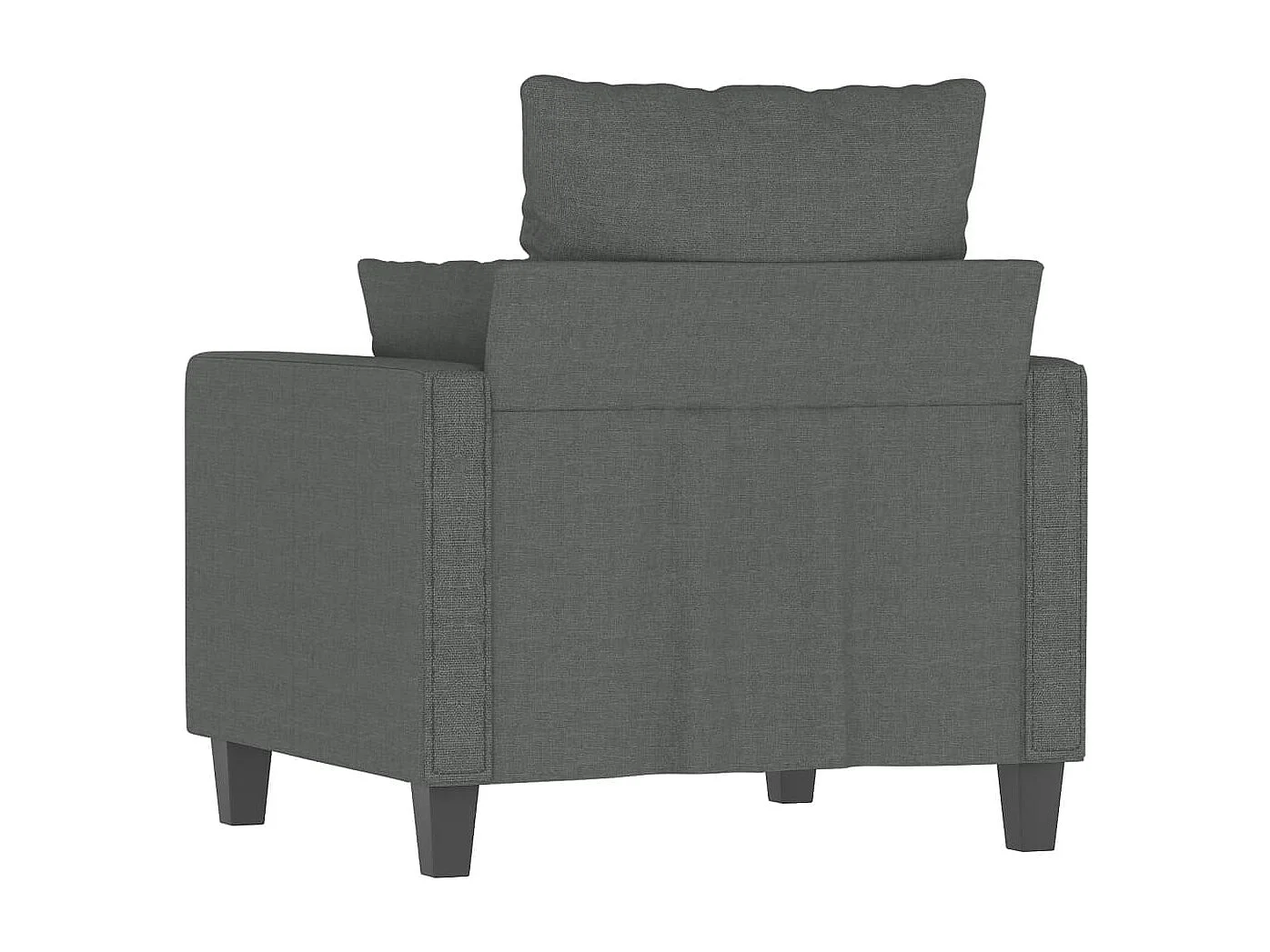 Fauteuil Gris foncé 60 cm Tissu