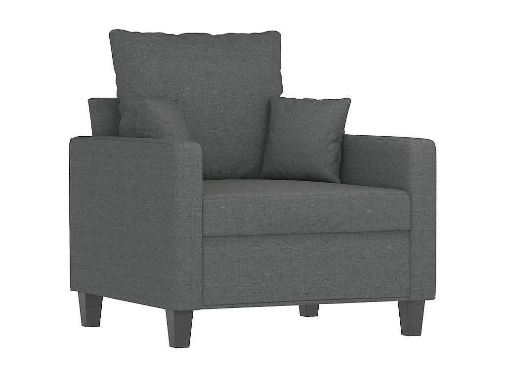 Fauteuil Gris foncé 60 cm Tissu