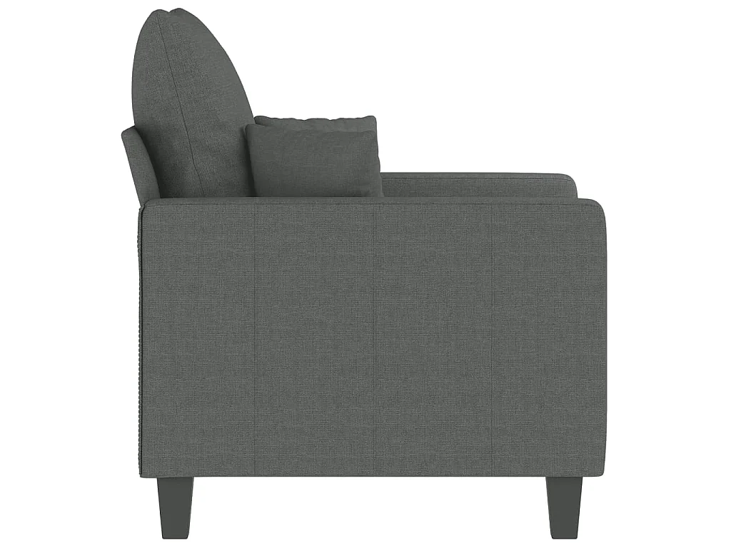 Fauteuil Gris foncé 60 cm Tissu