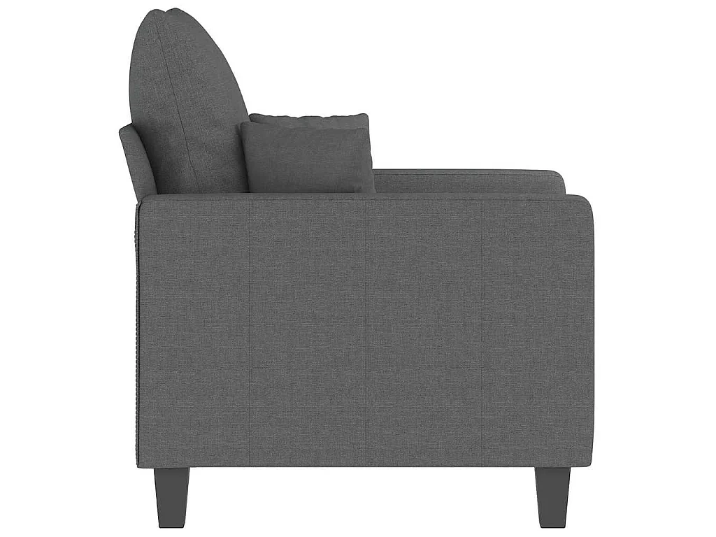 Fauteuil Gris foncé 60 cm Tissu
