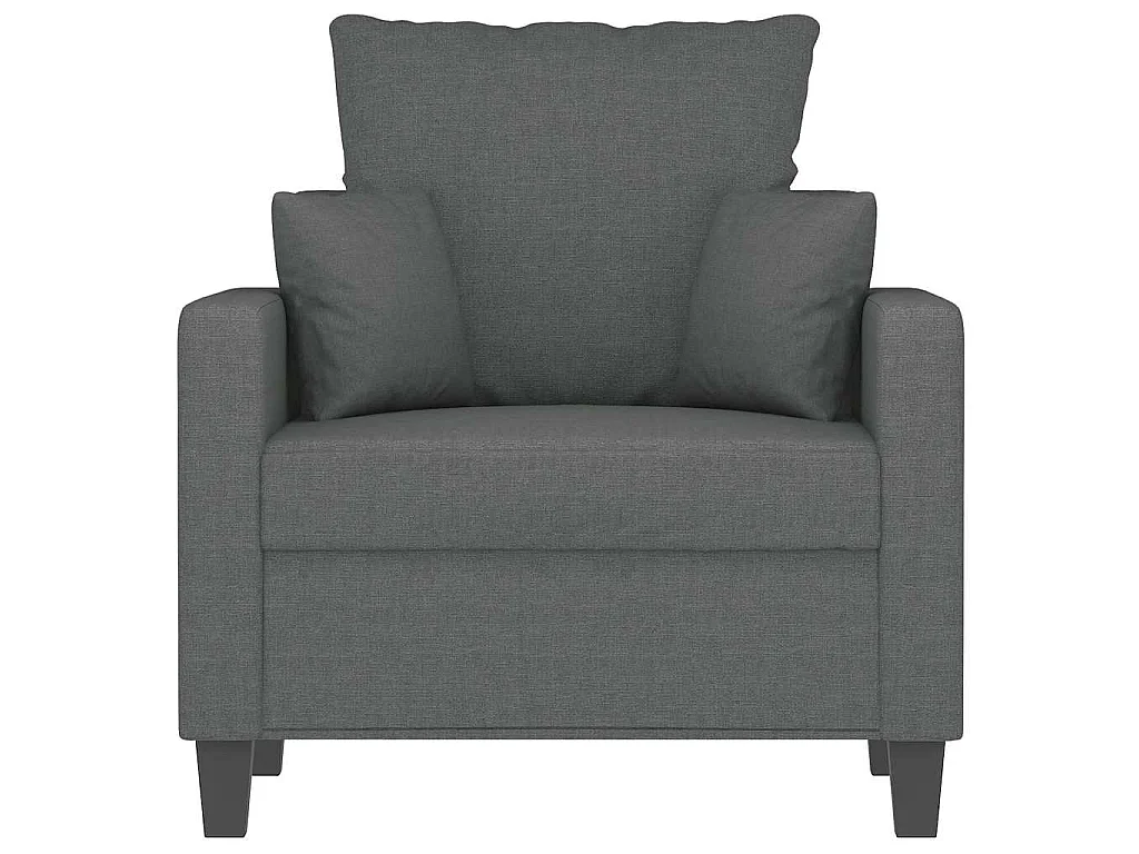 Fauteuil Gris foncé 60 cm Tissu