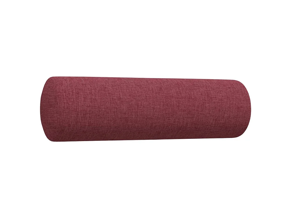 Ensemble de canapés 2 pcs coussins décoratifs bordeaux tissu