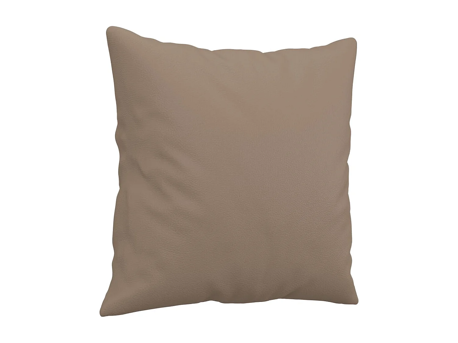 Ensemble de canapés 2 pcs avec coussins cappuccino similicuir