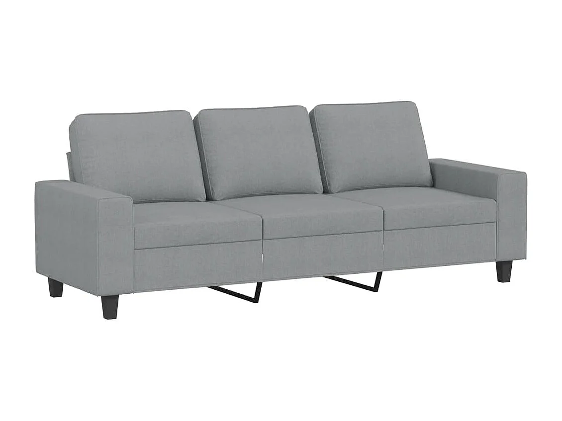 Ensemble de canapés 3 pcs gris clair tissu