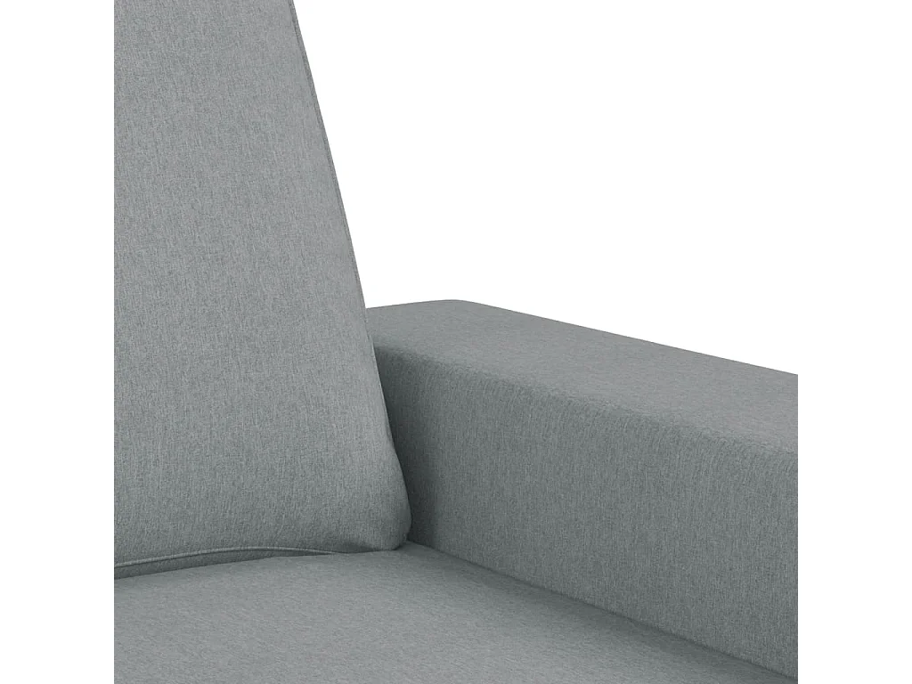 Ensemble de canapés 3 pcs gris clair tissu