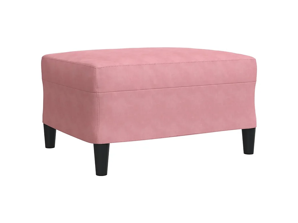 4 pcs conjunto de sofás com almofadões e rolos veludo rosa