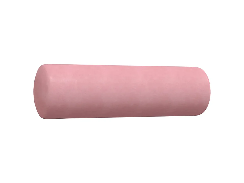 4 pcs conjunto de sofás com almofadões e rolos veludo rosa