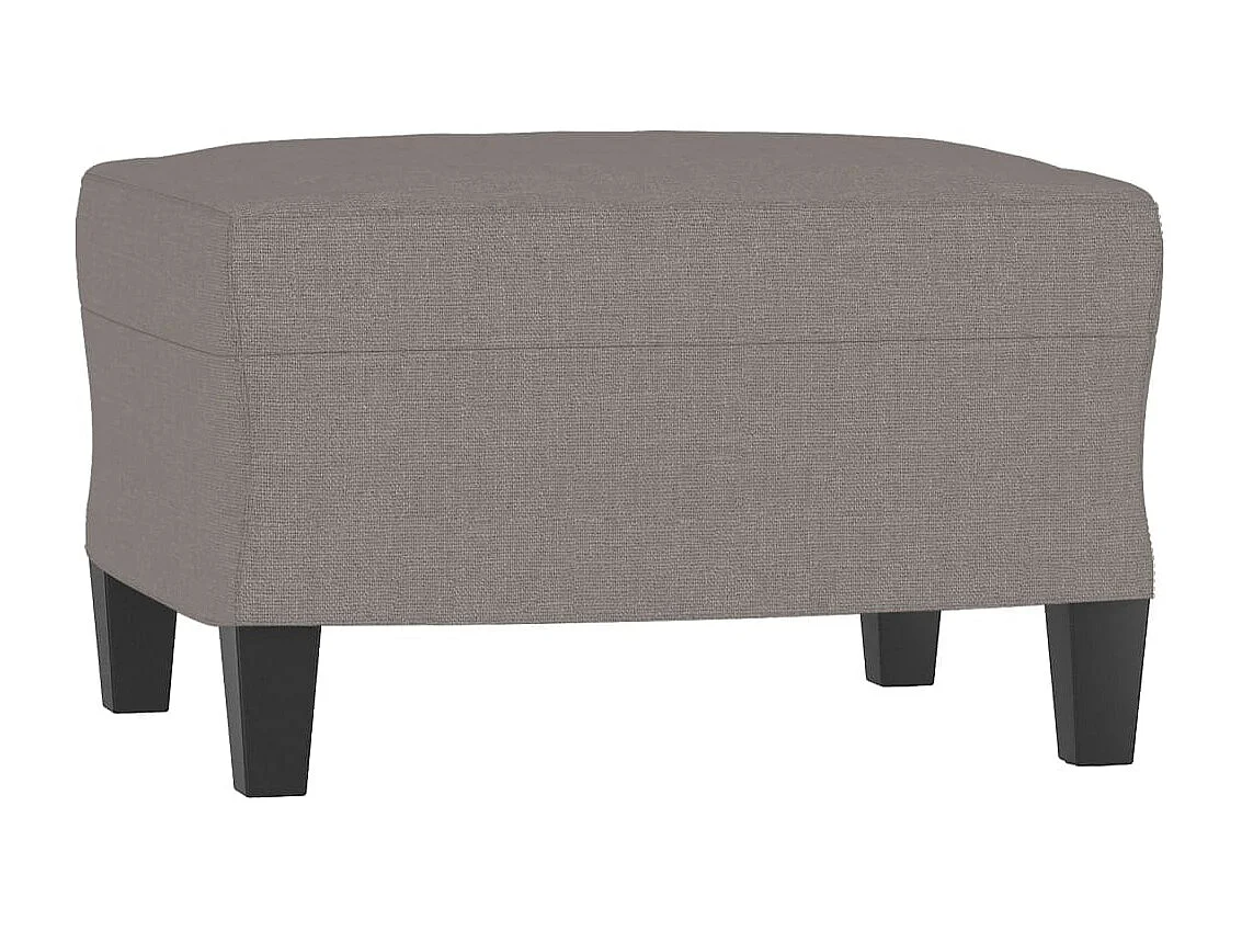 3 pcs conjunto de sofás tecido cinzento-acastanhado