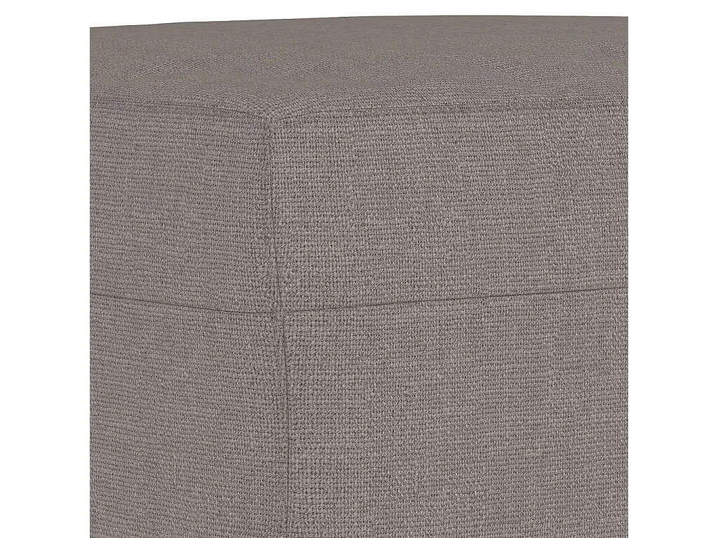 3 pcs conjunto de sofás tecido cinzento-acastanhado