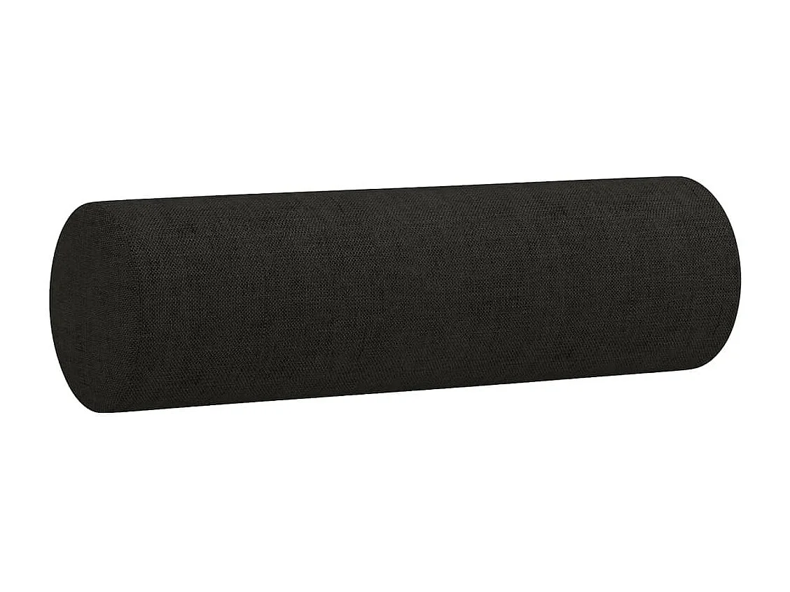 Juego de sofás con cojines 3 piezas tela negro
