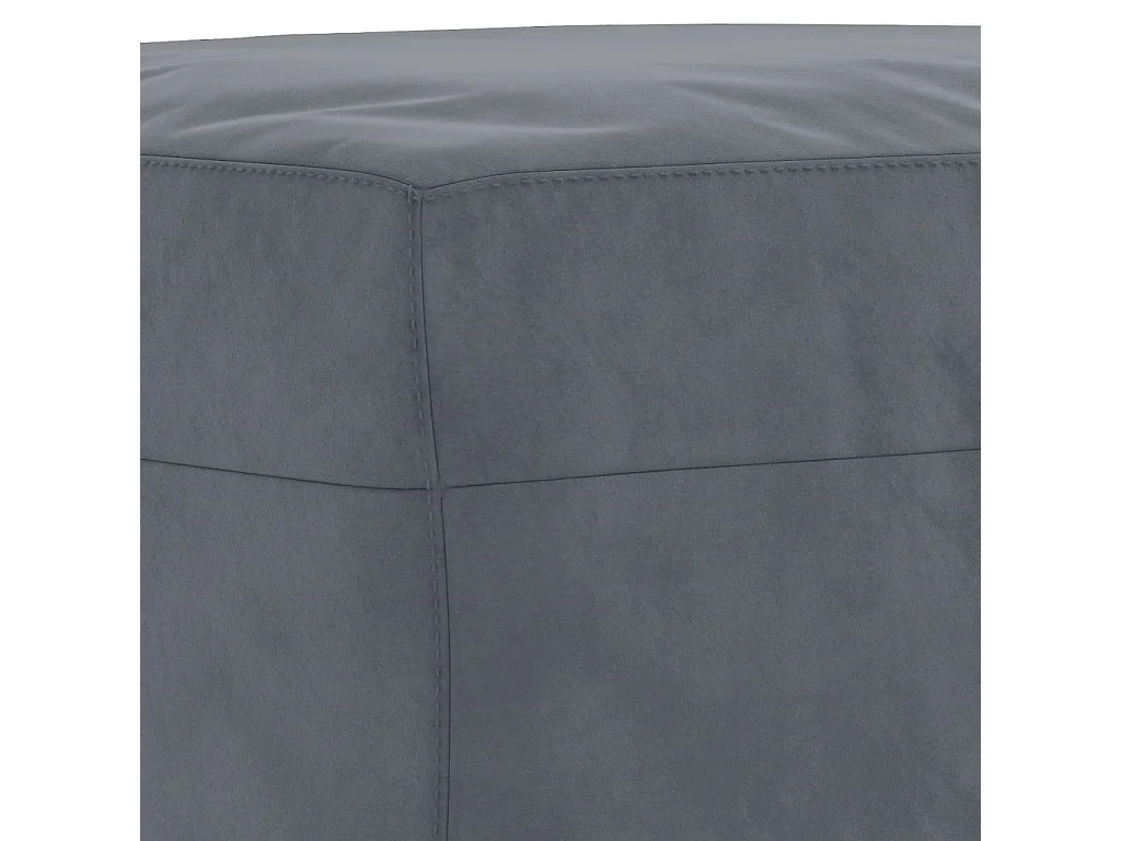Set di Divani 3 pz con Cuscini Grigio Scuro in Velluto