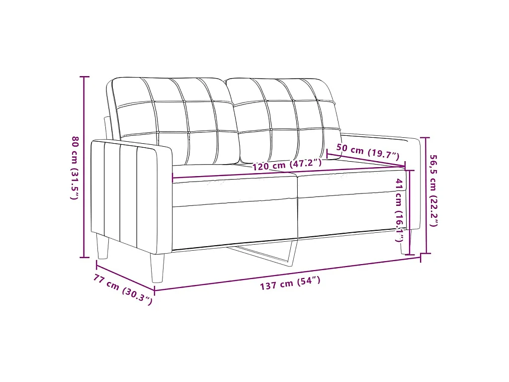 2-delige Loungeset met kussens en bolsters fluweel lichtgrijs