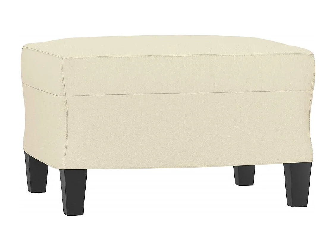Ensemble de canapés 3 pcs avec coussins Crème Similicuir
