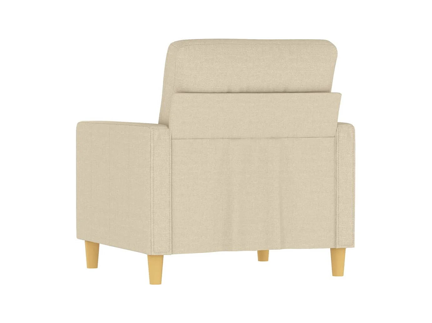 Fauteuil Crème 60 cm Tissu