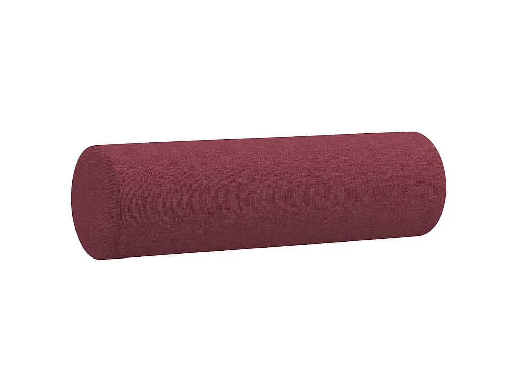 Ensemble de canapés 2 pcs avec coussins rouge bordeaux tissu
