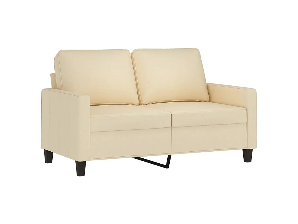 Ensemble de canapés 4 pcs avec coussins Crème Tissu