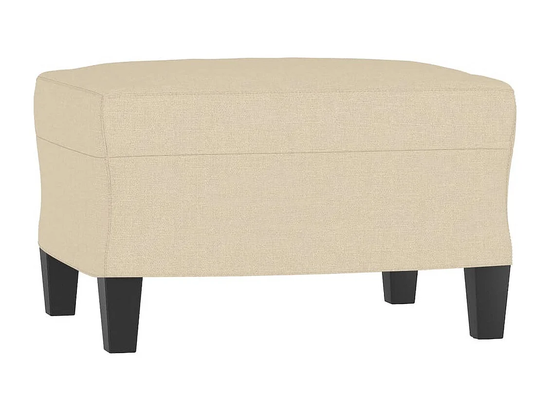 Ensemble de canapés 3 pcs avec coussins Crème Tissu