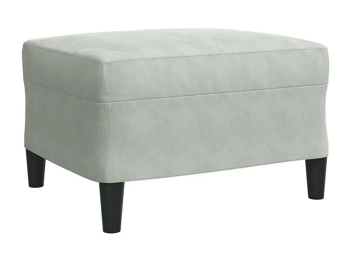 Set di Divani 4 pz con Cuscini e Rinforzi Grigio Chiaro Velluto