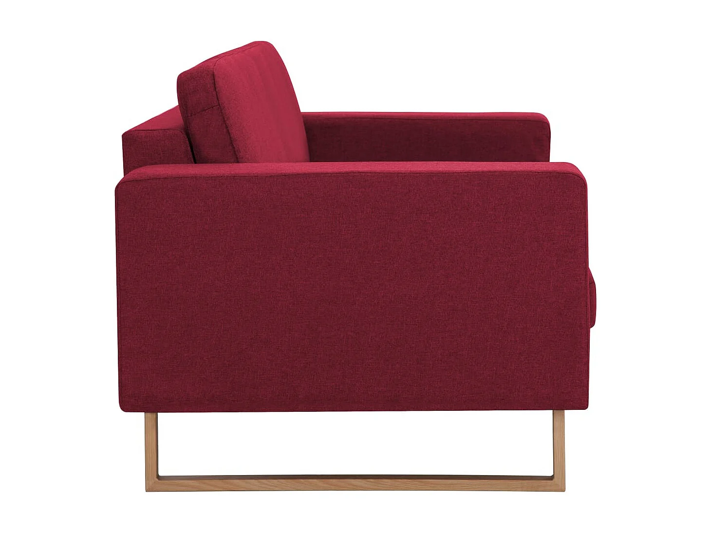 Set Divani 2 pz in Tessuto Rosso Vino