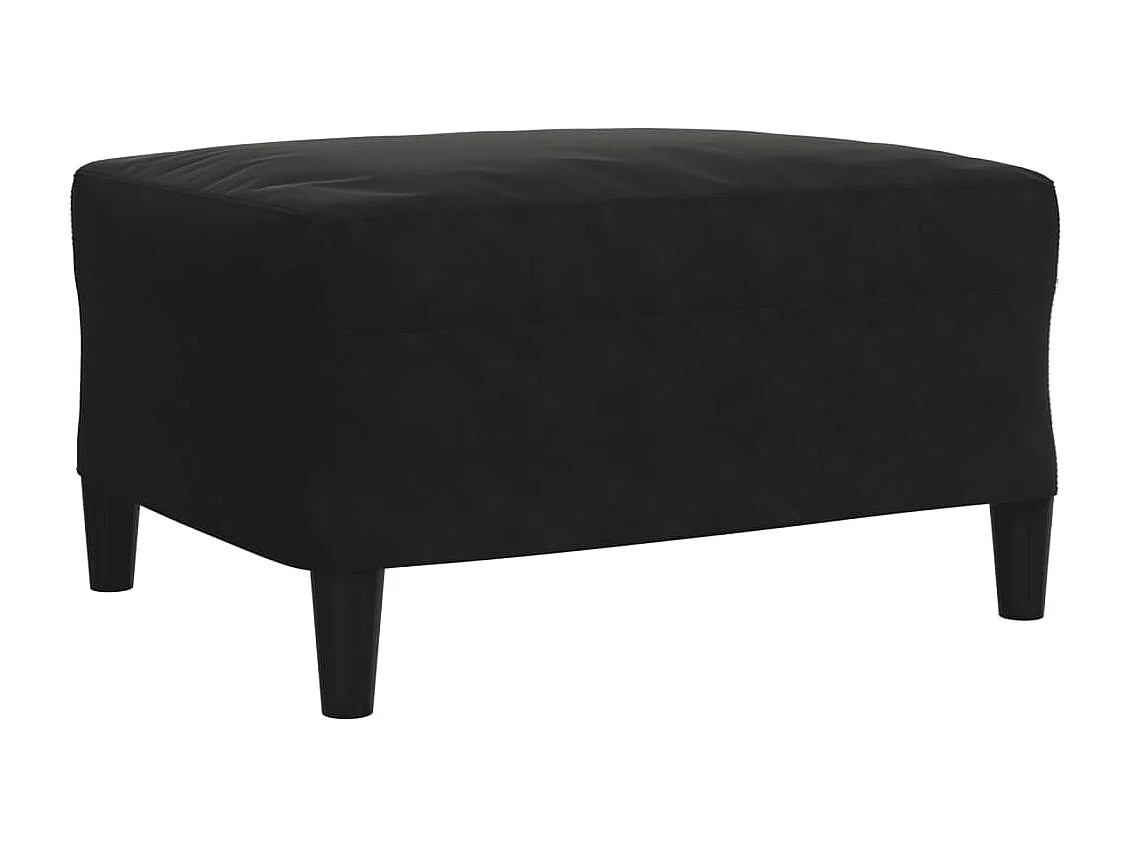 4-delige Loungeset met kussens en bolsters fluweel zwart