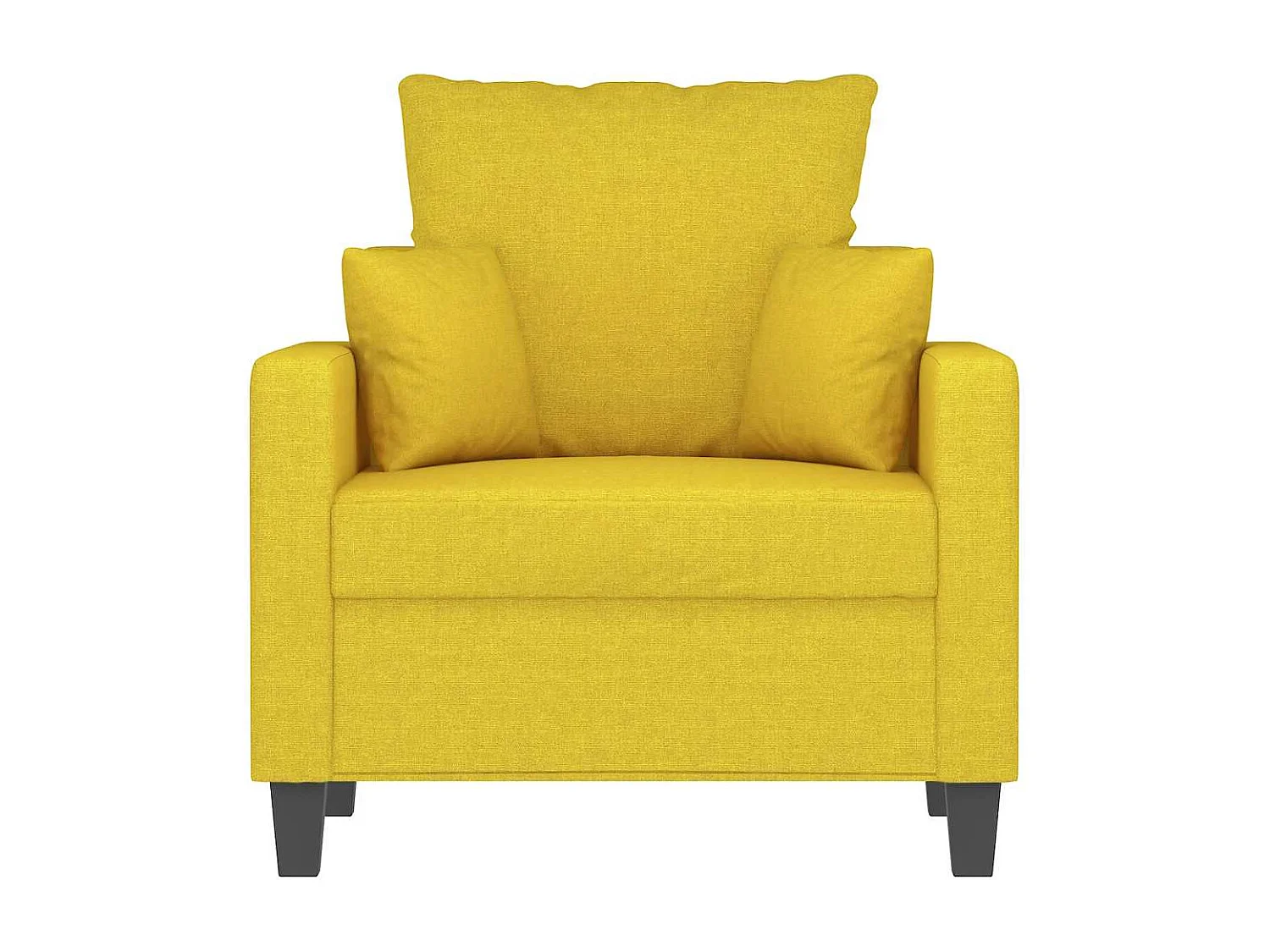 Fauteuil Jaune clair 60 cm Tissu