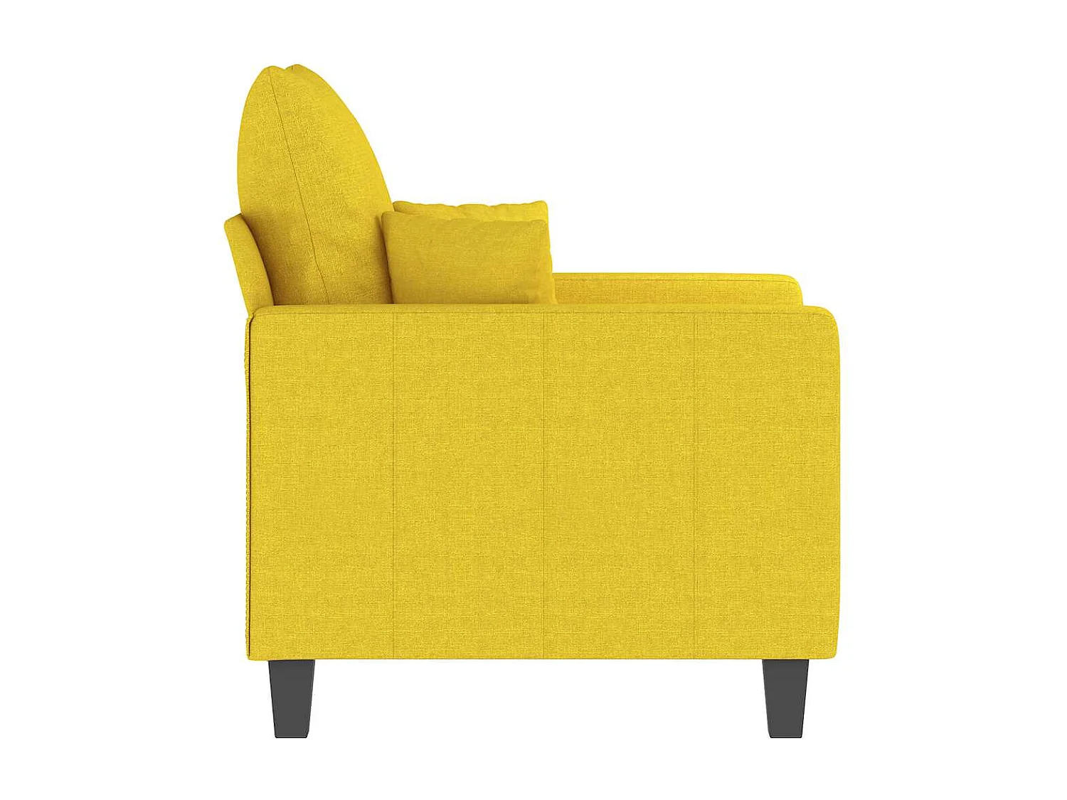 Fauteuil Jaune clair 60 cm Tissu
