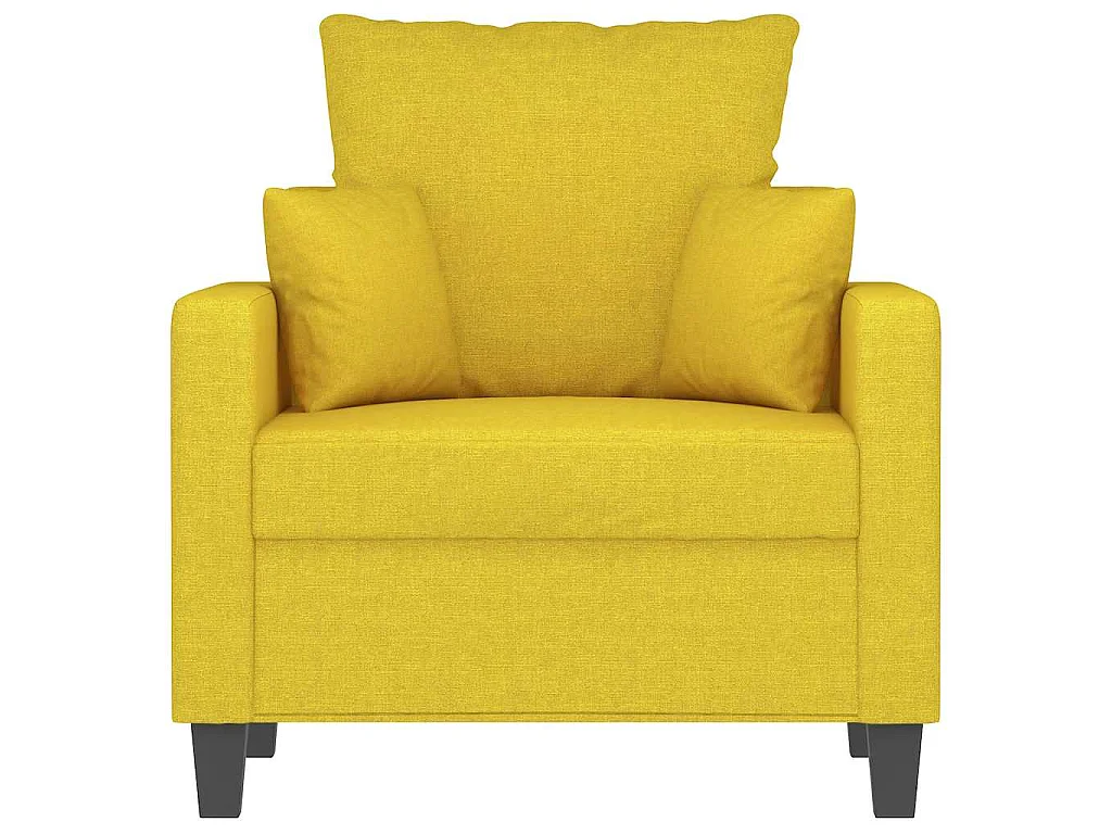 Fauteuil Jaune clair 60 cm Tissu