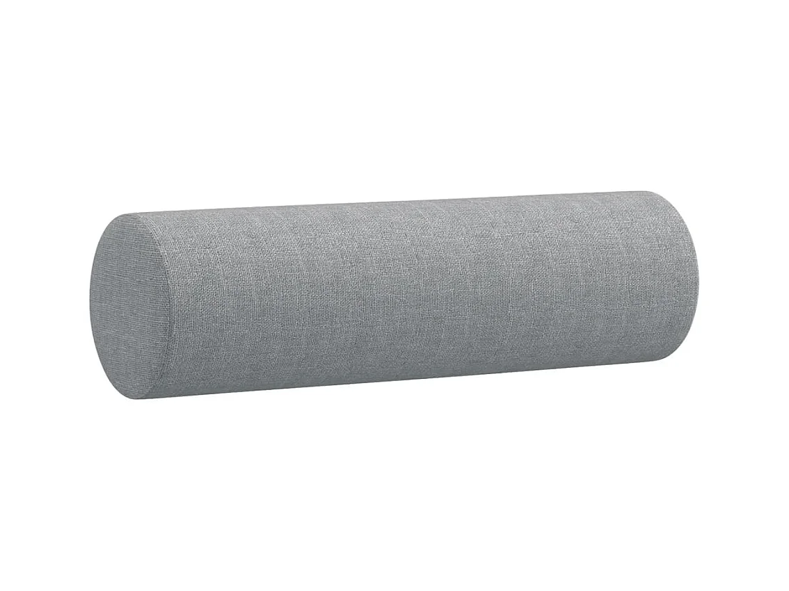 Ensemble de canapés 3 pcs coussins gris clair tissu
