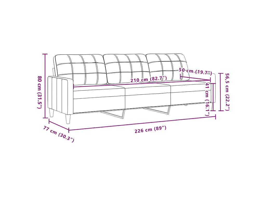 Ensemble de canapés 2 pcs avec coussins Gris foncé Velours