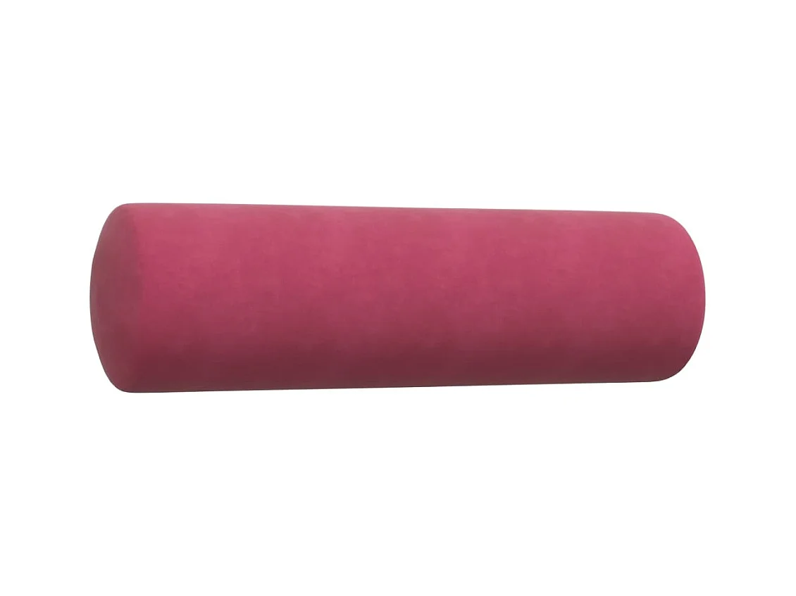 Juego de sofás con cojines 4 piezas terciopelo rojo tinto