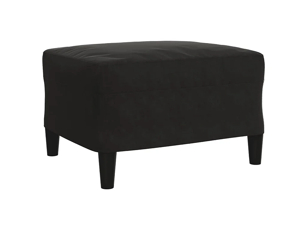 3-delige Loungeset met kussens en bolsters fluweel zwart