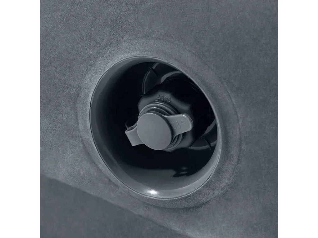 Chaise coulissante 117x224x66 cm Gris foncé