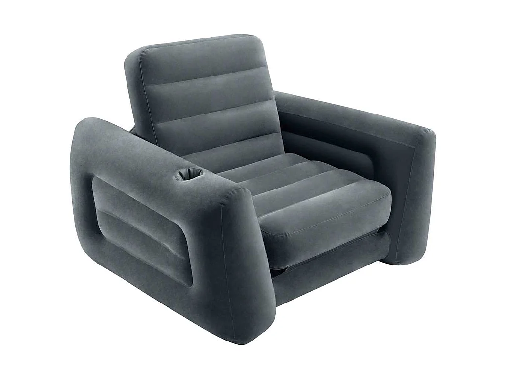 Chaise coulissante 117x224x66 cm Gris foncé