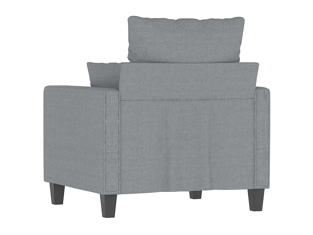 Fauteuil Gris clair 60 cm Tissu