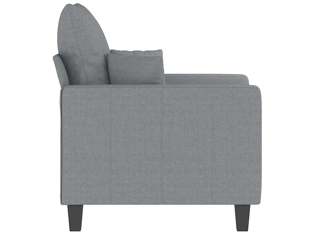 Fauteuil Gris clair 60 cm Tissu