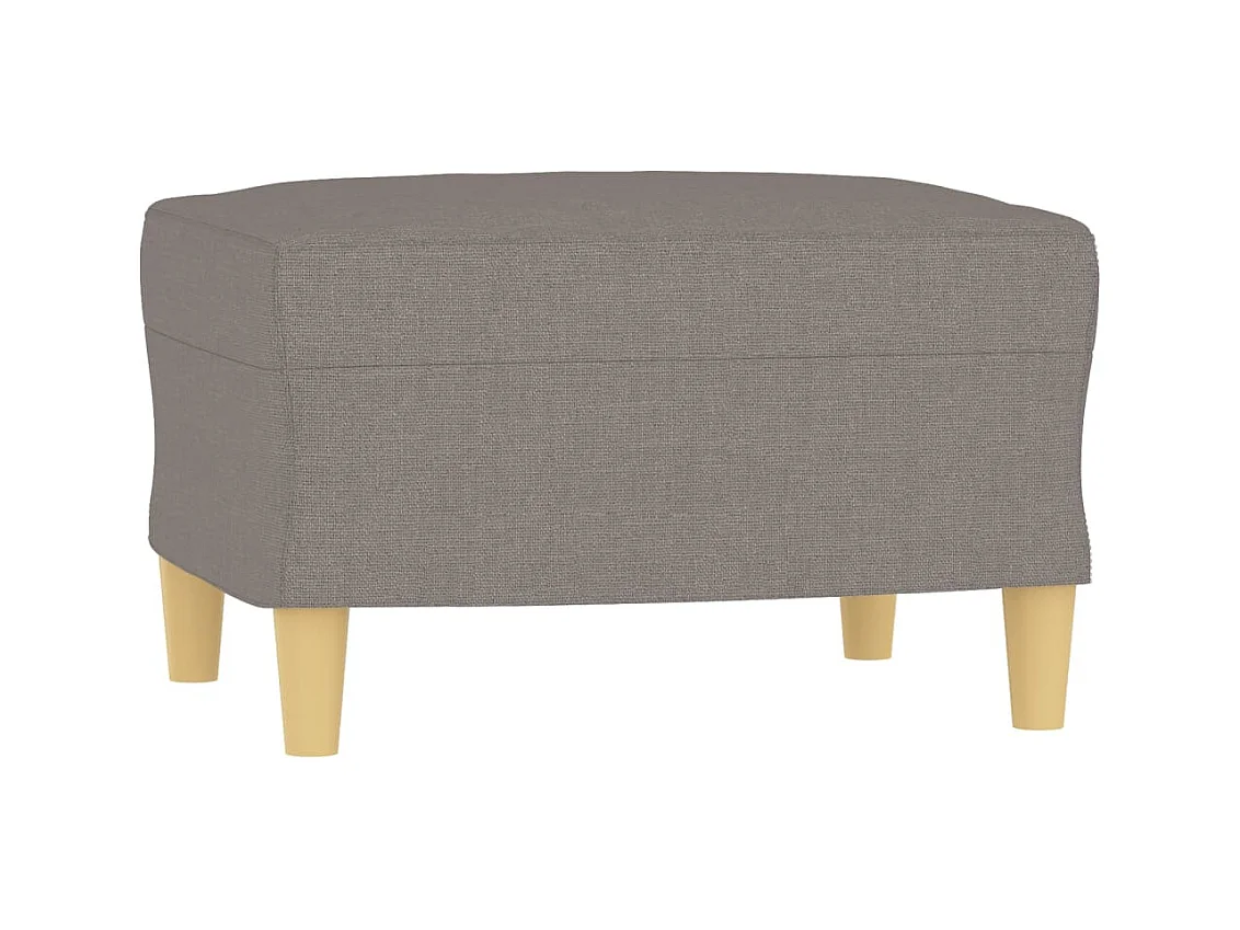 Juego de sofás con cojines 3 piezas tela gris taupe