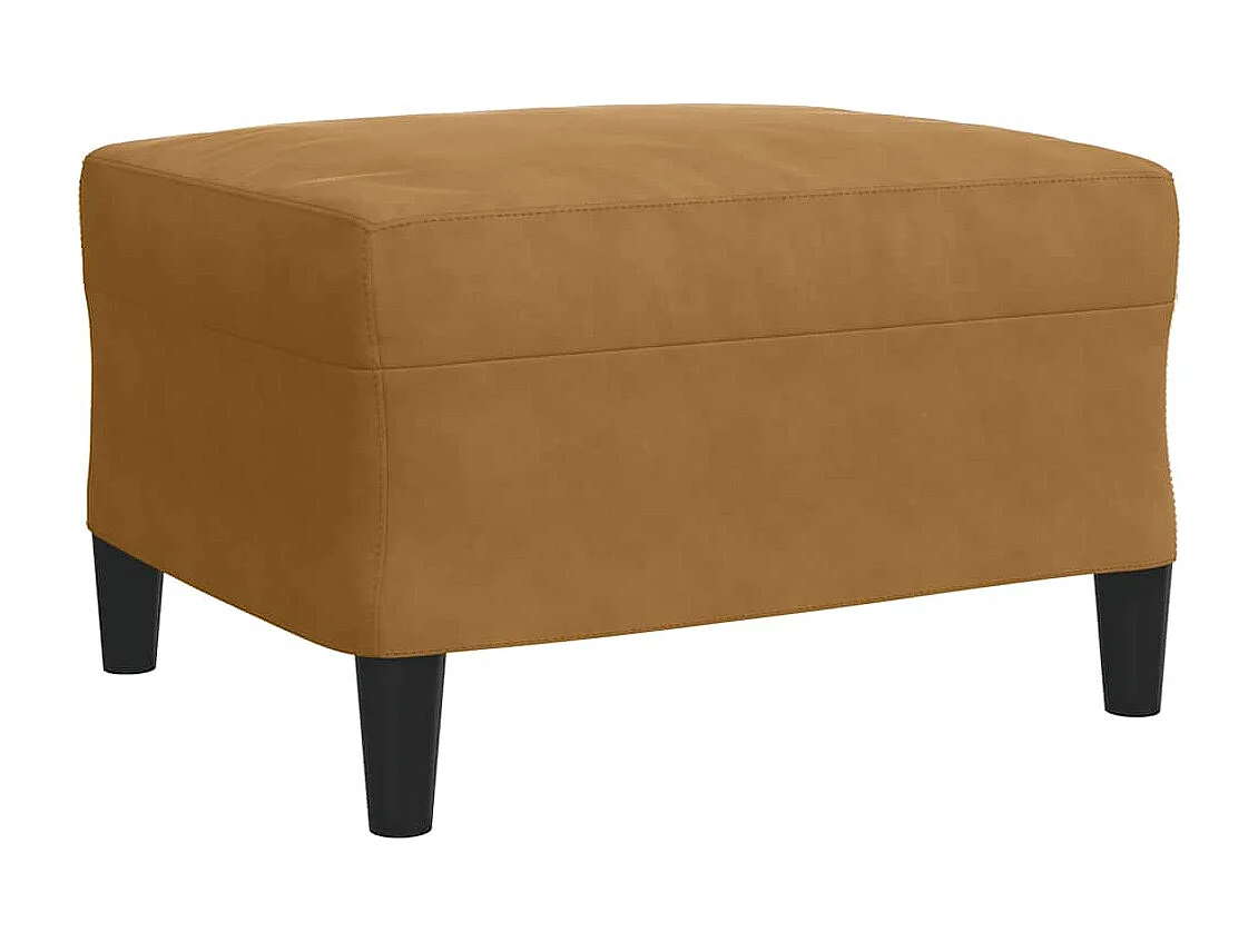 Ensemble de canapés 3 pcs avec coussins Marron Velours