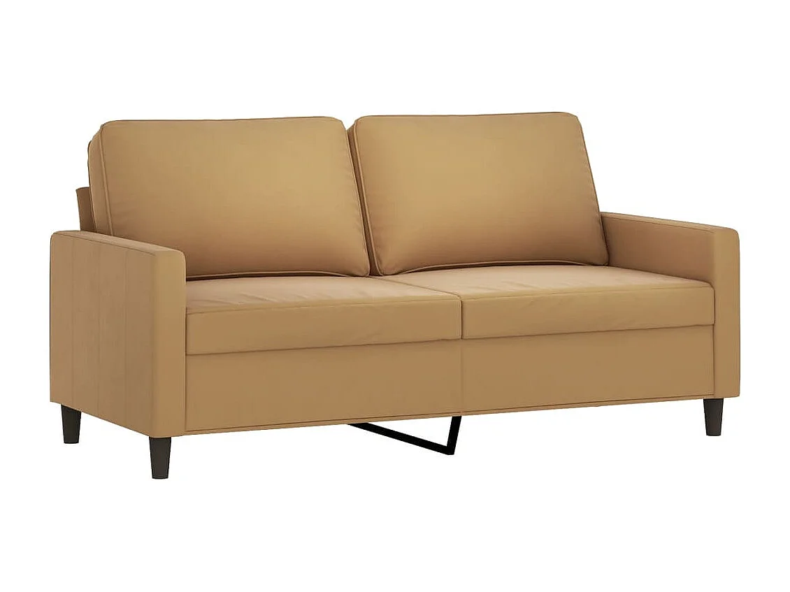 2-delige Loungeset met kussens fluweel bruin